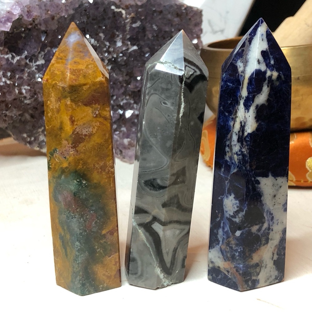 Ocean Jasper, Picasso Jasper, Sodalite Towers